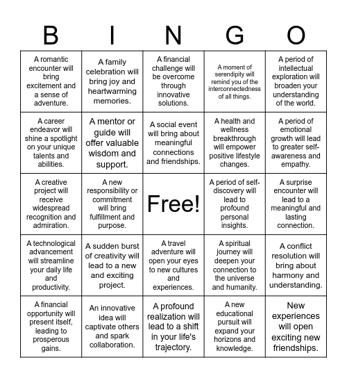 gaby done Bingo Card