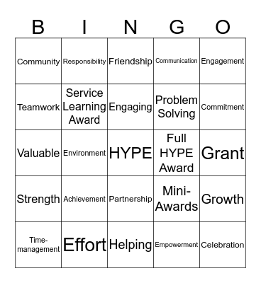 Bingo Card