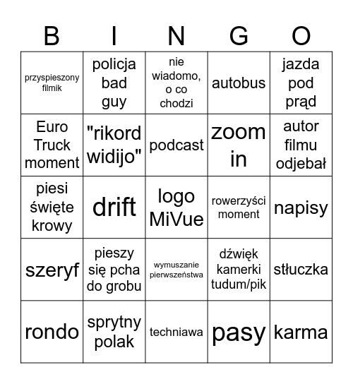 Stop Cham ultimate bingo Card