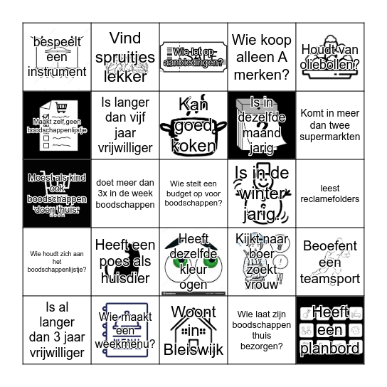 Namen bingo Card