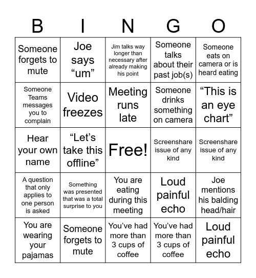 Fight Foward! Bingo Card