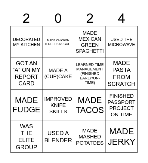 2B - IN THIS CLASS, I Bingo Card