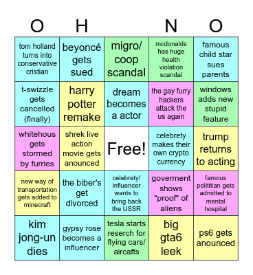 2024 BINGO Card
