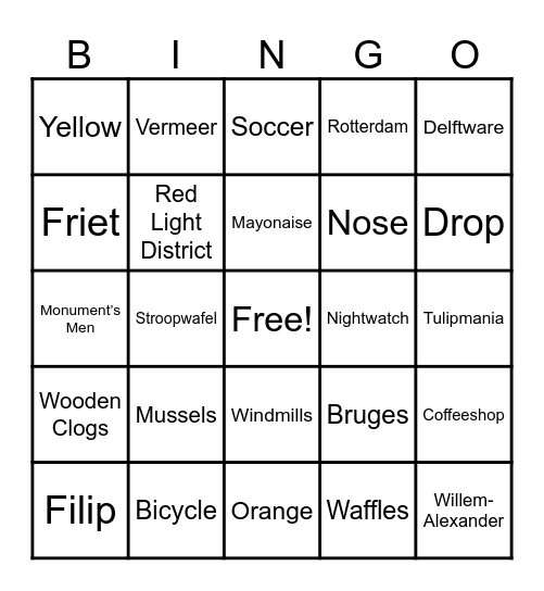 Randy's Discovery Bingo Card