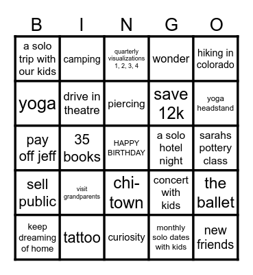 2024 !!! Bingo Card