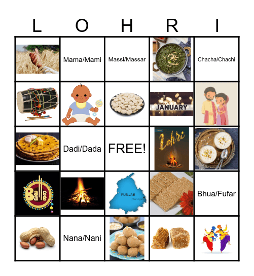 LOHRI 2024 Bingo Card
