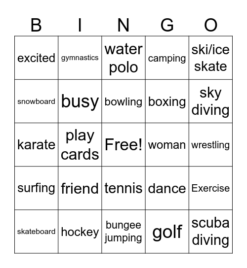 Q2 ASL BINGO 1 Bingo Card