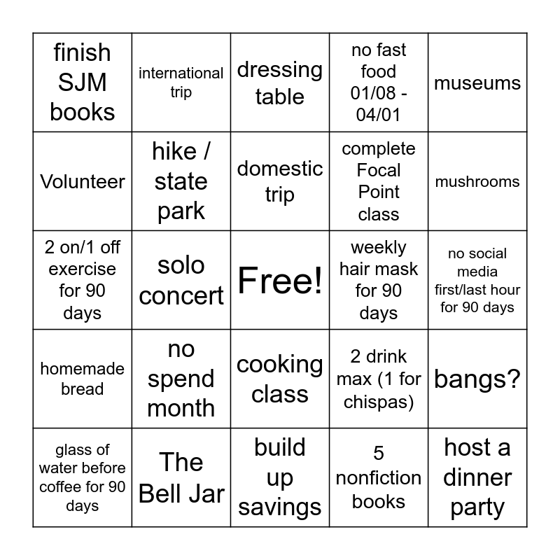 2024 Bingo Card   2024 