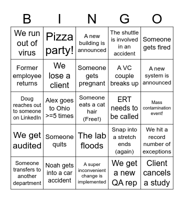 2024 VC Bingo Card