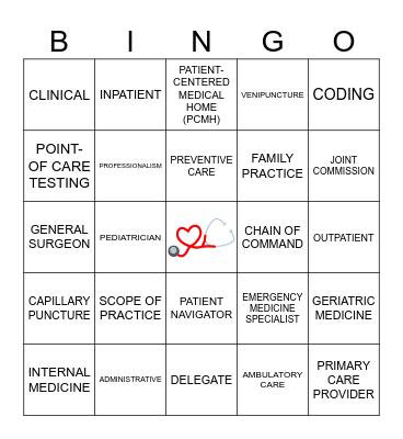 MA Bingo Card