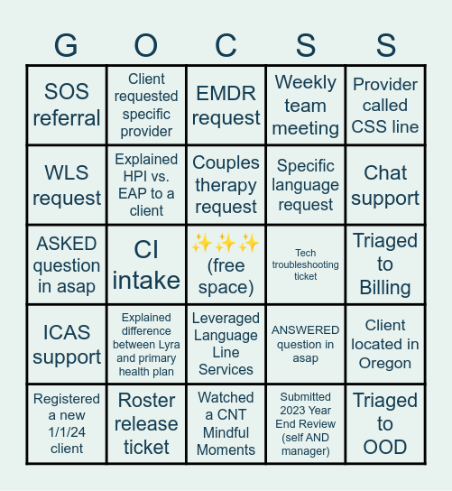 Lyra CSS Bingo! Bingo Card