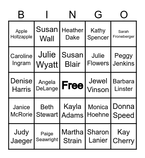 WHO AM I? Bingo Card