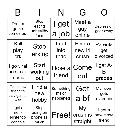 7468273836837383682738 Bingo Card