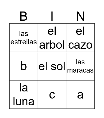 LOTERIA Bingo Card