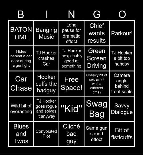 TJ Flaxcord Bingo Card