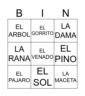 LOTERIA Bingo Card