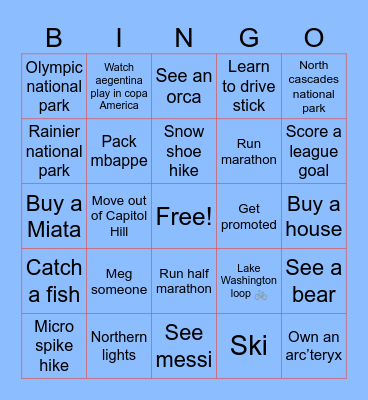 2024 bingo Card