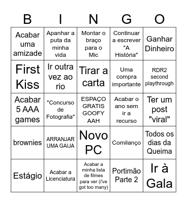 Bingo 2024 Bingo Card