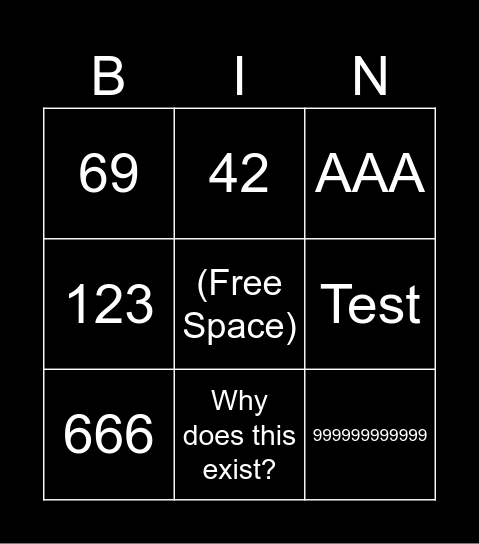 ScarlettWorld Bingo Card