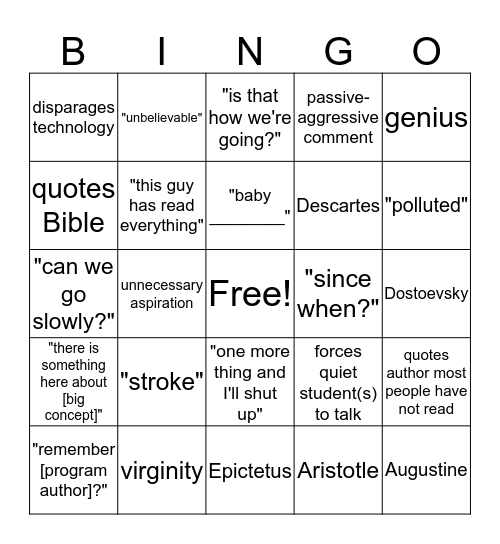 Bingo Card