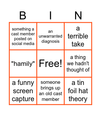 Reddit . com Bingo Card