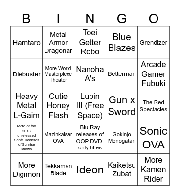 Gang Weed Predicts Discotek Day 1/8/24 Bingo Card