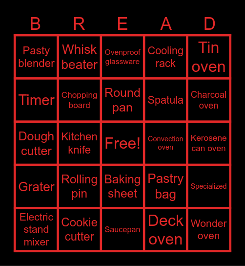 Acel Dane Bingo Card