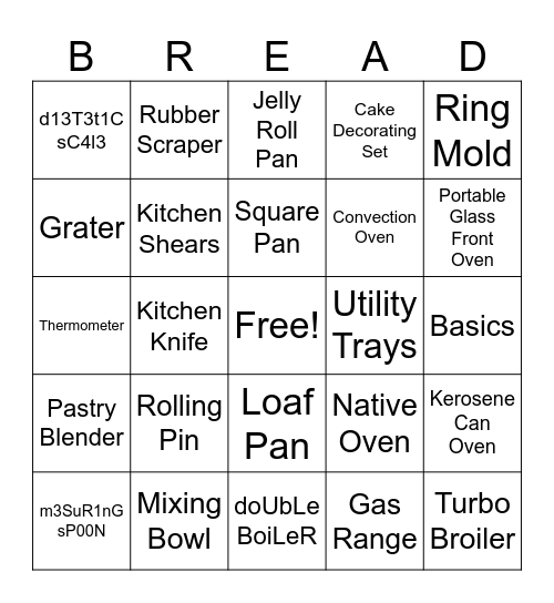 Dyezy Divina Bingo Card
