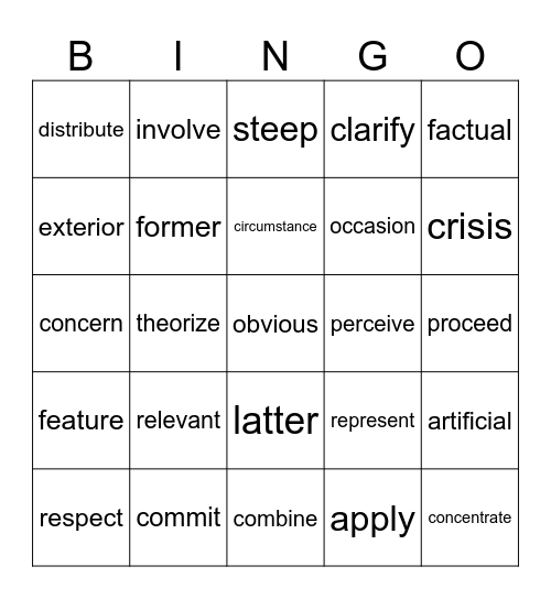 day 2 Bingo Card