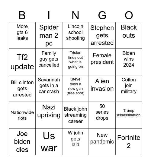 2024 Bingo For Mom Bingo Card