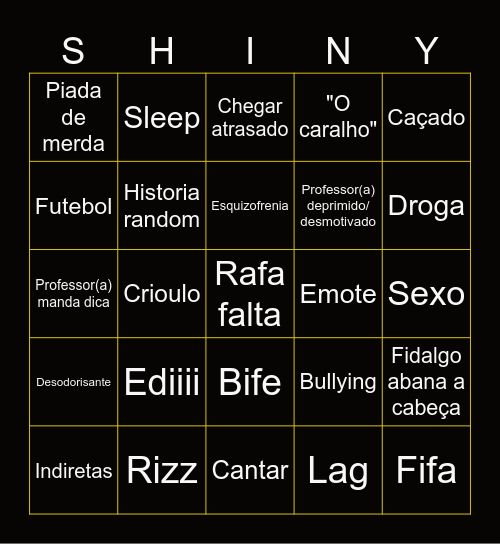 11PTEI Bingo Card