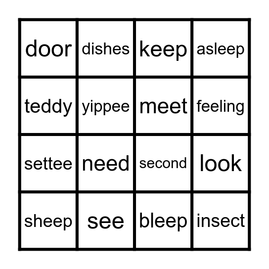 Do we have to keep it? Bingo Card