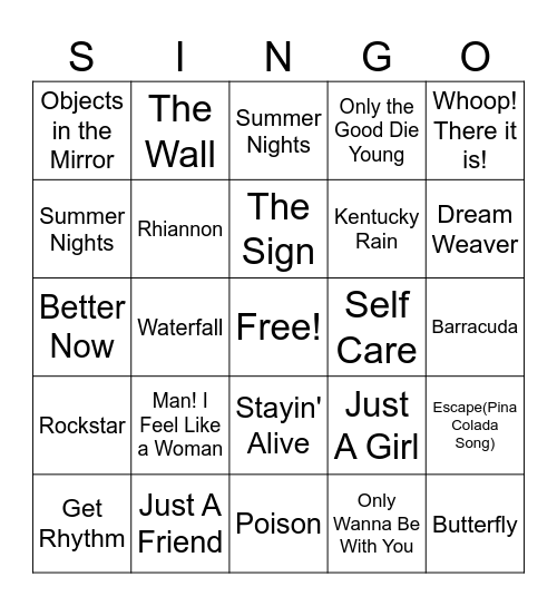 GCH Patient Access Bingo Card