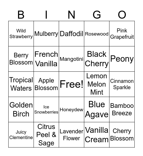 Tealight Bingo Card