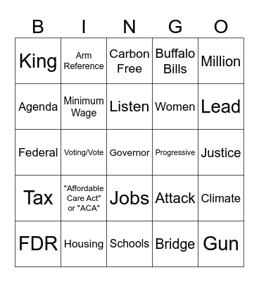 NYS SOTS BINGO Card