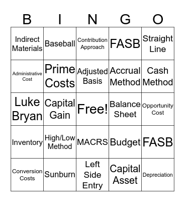 205 Bingo! Bingo Card