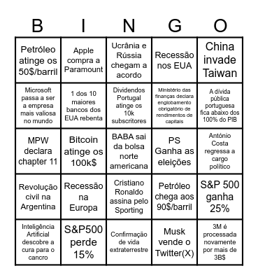 2024 Bingo Card