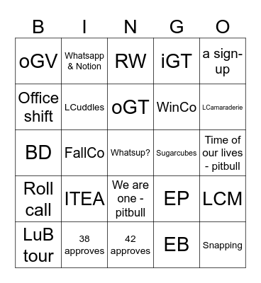 AIESEC Bingo! :) Bingo Card