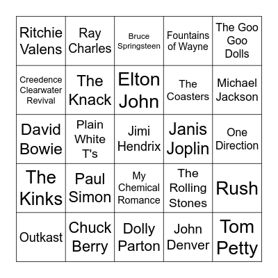 Names1 Bingo Card