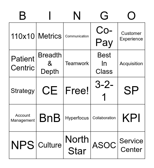 FWMB Bingo Card