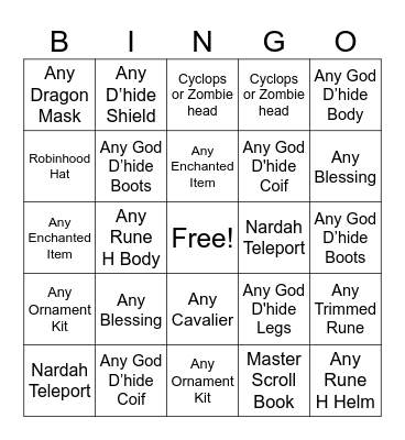HannBingo Card