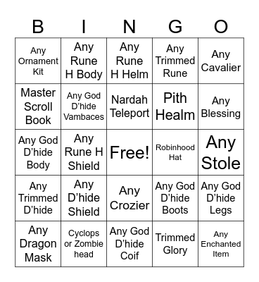 HannBingo Card