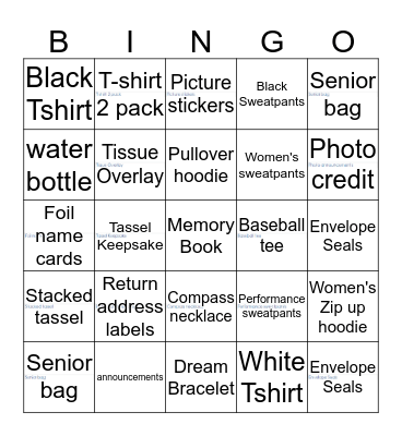 RBO BINGO Card