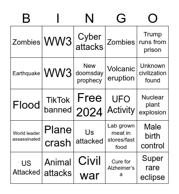 2024 Bingo Card