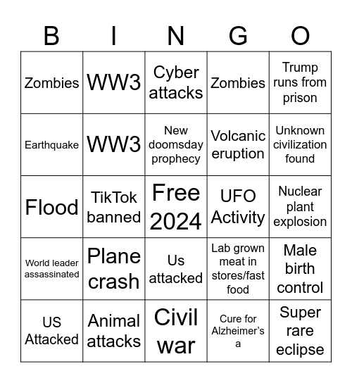 2024 Bingo Card