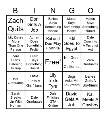 2024 Bingo Card