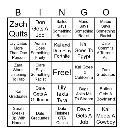 2024 Bingo Card