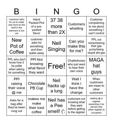 I Love Stewart's Bingo Card