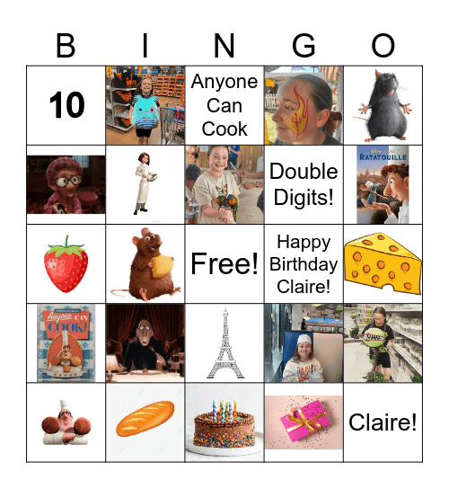 Anyone Can Cook Bingo! Bingo Card