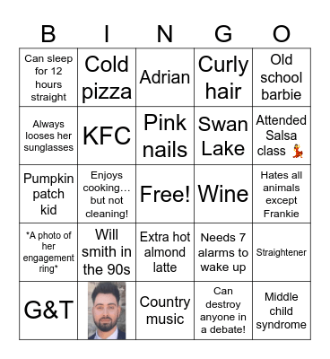 Nounas bingo Card